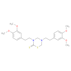 3,5-di(3,4-dimethoxyphenethyl)-1,3,5-thiadiazinane-2-thione