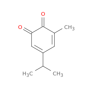 3,5-Cyclohexadiene-1,2-dione,3-methyl-5-(1-methylethyl)-