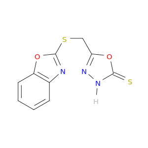 1,3,4-Oxadiazole-2(3H)-thione, 5-[(2-benzoxazolylthio)methyl]-