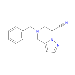 5-benzyl-4,5,6,7-tetrahydropyrazolo[1,5-a]pyrazine-7-carbonitrile