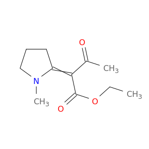 Butanoic acid, 2-(1-methyl-2-pyrrolidinylidene)-3-oxo-, ethyl ester