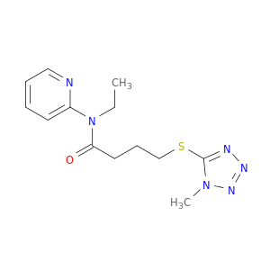 N-ETHYL-4-((1-METHYL-1H-TETRAZOL-5-YL)THIO)-N-PYRIDIN-2-YLBUTANAMIDE