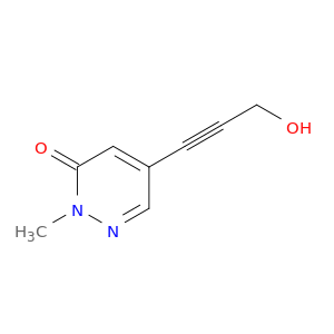 3(2H)-Pyridazinone, 5-(3-hydroxy-1-propynyl)-2-methyl-