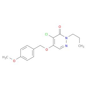 3(2H)-Pyridazinone, 4-chloro-5-[(4-methoxyphenyl)methoxy]-2-propyl-