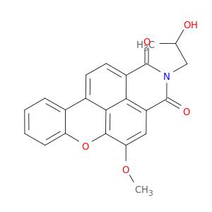 1H-Xantheno[2,1,9-Def]异喹啉-1,3(2H)-二酮,2-(2-羟丙基)-5-甲氧基-