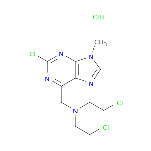 2-Chloro-N-((2-chloro-9-methyl-9H-purin-6-yl)methyl)-N-(2-chloroethyl)ethanamine hydrochloride
