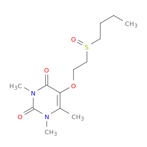 5-(2-(BUTYLSULFINYL)ETHOXY)-1,3,6-TRIMETHYLURACIL