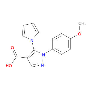 1-(4-甲氧基苯基)-5-(1H-吡咯-1-基)-1H-吡唑-4-羧酸