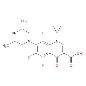 1-CYCLOPROPYL-7-(3,5-DIMETHYL-(PIPERAZIN-1-YL))-5,6,8-TRIFLUORO-1,4-DIHYDRO-4-OXO-3-QUINOLINECARBOXYLIC ACID