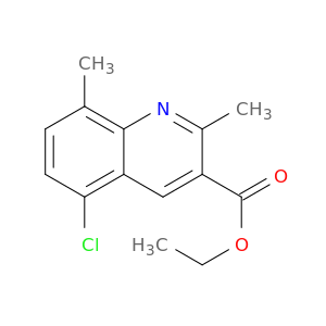 乙基5-氯-2,8-二甲基-3-喹啉羧酸盐