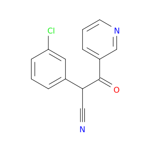 2-(3-CHLOROPHENYL)-2-CYANO-1-(3-PYRIDINYL)-1-ETHANONE