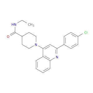 4-Piperidinecarboxamide, 1-[2-(4-chlorophenyl)-4-quinolinyl]-N-ethyl-