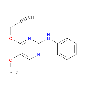 2-Pyrimidinamine, 5-methoxy-N-phenyl-4-(2-propynyloxy)-