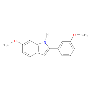 1H-Indole, 6-methoxy-2-(3-methoxyphenyl)-