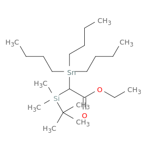 Acetic acid, [(1,1-dimethylethyl)dimethylsilyl](tributylstannyl)-, ethyl ester
