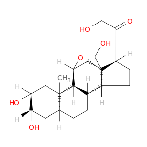 Pregnan-20-one,11,18-epoxy-2,3,18,21-tetrahydroxy-, (2a,3a,5a,11b,17a)- (9CI)