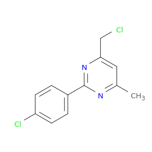 4-(chloromethyl)-2-(4-chlorophenyl)-6-methylpyrimidine