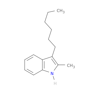 1H-Indole, 3-hexyl-2-methyl-