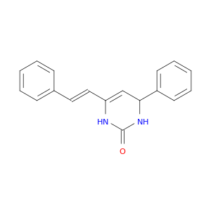2(1H)-Pyrimidinone, 3,4-dihydro-4-phenyl-6-[(1E)-2-phenylethenyl]-