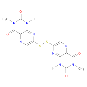 2,4(1H,3H)-Pteridinedione, 7,7'-dithiobis[3-methyl-