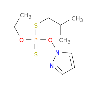 1H-Pyrazole, 1-[[ethoxy[(2-methylpropyl)thio]phosphinothioyl]oxy]-