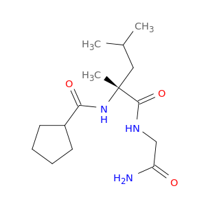 Glycinamide, N-(cyclopentylcarbonyl)-2-methyl-D-leucyl-