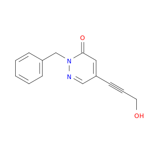 3(2H)-Pyridazinone, 5-(3-hydroxy-1-propynyl)-2-(phenylmethyl)-