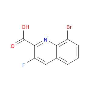 2-Quinolinecarboxylic acid, 8-bromo-3-fluoro-