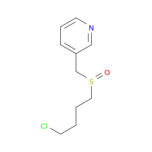 Pyridine, 3-[[(4-chlorobutyl)sulfinyl]methyl]-