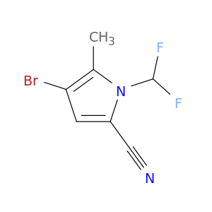 4-Bromo-1-(difluoromethyl)-5-methyl-1H-pyrrole-2-carbonitrile