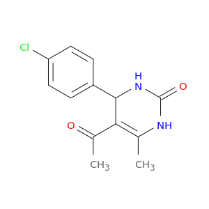 2(1H)-Pyrimidinone, 5-acetyl-4-(4-chlorophenyl)-3,4-dihydro-6-methyl-