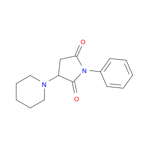 2,5-Pyrrolidinedione,1-phenyl-3-(1-piperidinyl)-