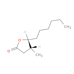 2(3H)-Furanone, 5-hexyldihydro-4-methyl-, (4R,5R)-