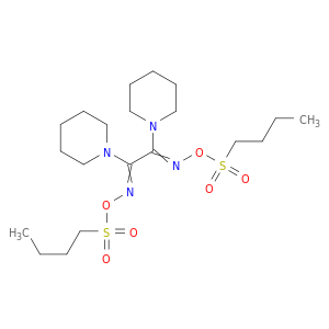 Piperidine, 1,1'-[1,2-bis[[(butylsulfonyl)oxy]imino]-1,2-ethanediyl]bis-