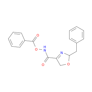 4-Oxazolecarboxamide, N-(benzoyloxy)-2,5-dihydro-2-(phenylmethyl)-