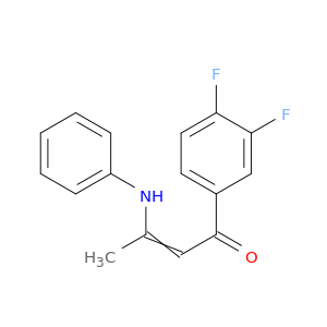 2-Buten-1-one, 1-(3,4-difluorophenyl)-3-(phenylamino)-