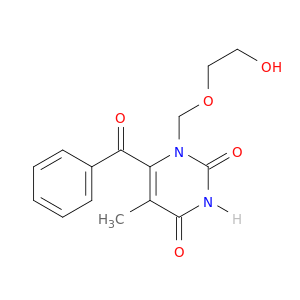 2,4(1H,3H)-PYRIMIDINEDIONE, 6-BENZOYL-1-[(2-HYDROXYETHOXY)METHYL]-5-METHYL-