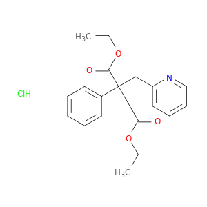 丙二酸,2-苯基-2-(2-吡啶基甲基)-,1,3-二乙基酯,盐酸盐(1：1)