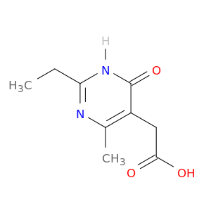 (2-Ethyl-4-methyl-6-oxo-1,6-dihydro-5-pyrimidinyl)acetic Acid