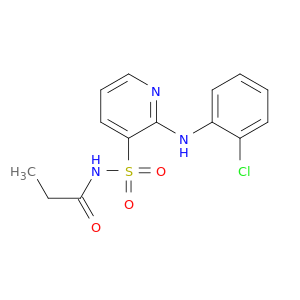 Propanamide, N-[[2-[(2-chlorophenyl)amino]-3-pyridinyl]sulfonyl]-