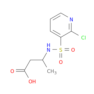 3-(2-chloropyridine-3-sulfonamido)butanoic acid