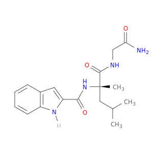 Glycinamide, N-(1H-indol-2-ylcarbonyl)-2-methyl-L-leucyl-