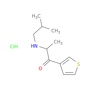 1-Propanone,2-[(2-methylpropyl)amino]-1-(3-thienyl)-, hydrochloride (1:1)