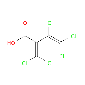3-Butenoic acid, 3,4,4-trichloro-2-(dichloromethylene)-