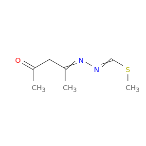 Methanehydrazonothioic acid, (1-methyl-3-oxobutylidene)-, methyl ester