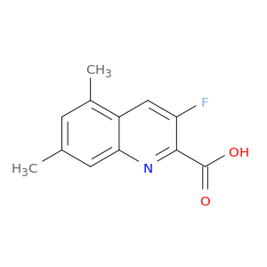 2-Quinolinecarboxylic acid, 3-fluoro-5,7-dimethyl-