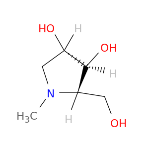 3,4-Pyrrolidinediol,2-(hydroxymethyl)-1-methyl-, (2S,3S,4S)-