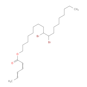 2,4-Hexadienoic acid, 9,10-dibromooctadecyl ester
