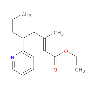 2-Octenoic acid, 3-methyl-5-(2-pyridinyl)-, ethyl ester, (E)-