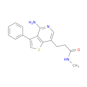 Thieno[3,2-c]pyridine-7-propanamide, 4-amino-N-methyl-3-phenyl-